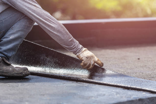 Professional Basement Waterproofing technician working in Green Camp, OH
